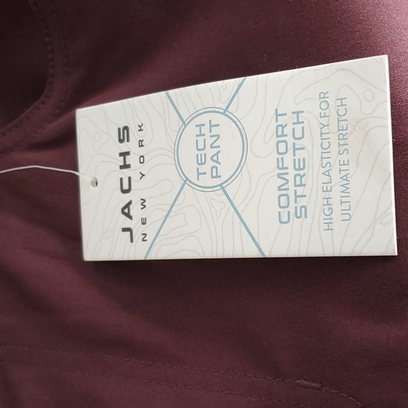 Jachs New York Tech Pant - Burgundy - Picture 4 of 4